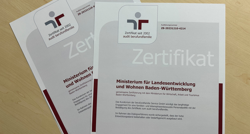 Ministerium Als Familienfreundlicher Arbeitgeber Ausgezeichnet