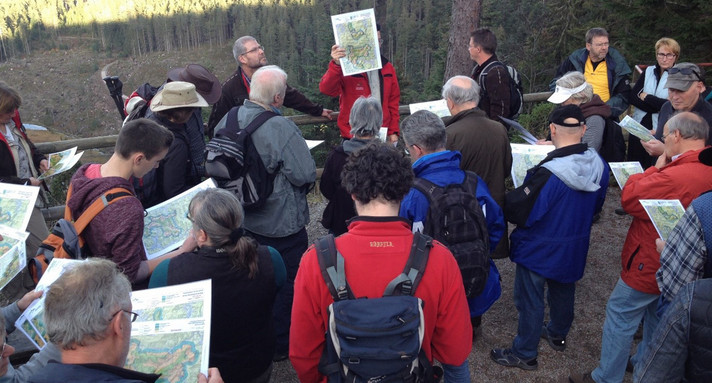 Öffentliche Führung zur ersten Gebietsgliederung am 31. Oktober 2014 (Bild: Nationalpark Schwarzwald)