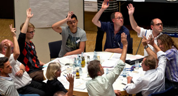 Abstimmung beim Filderdialog.