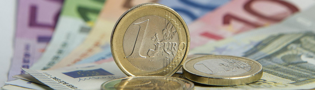 Euro-Banknoten und -Münzen (Foto: © dpa)