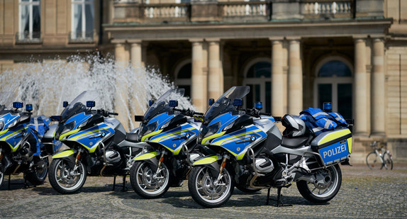 Neue Polizeimotorräder