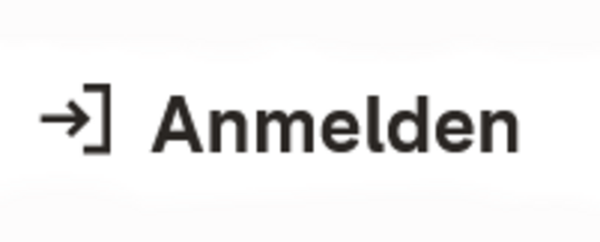 Anmelden-Button auf der Webseite