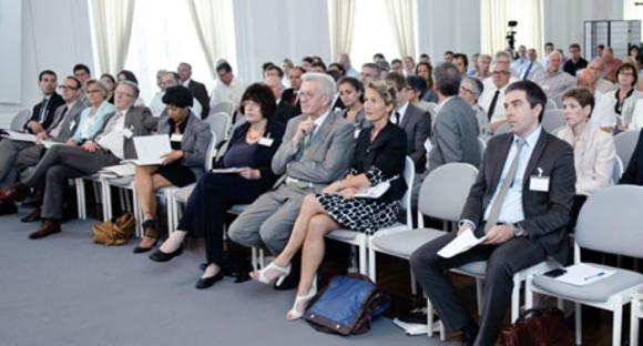 Das Auditorium der Demokratiekonferenz 2013 in Stuttgart.