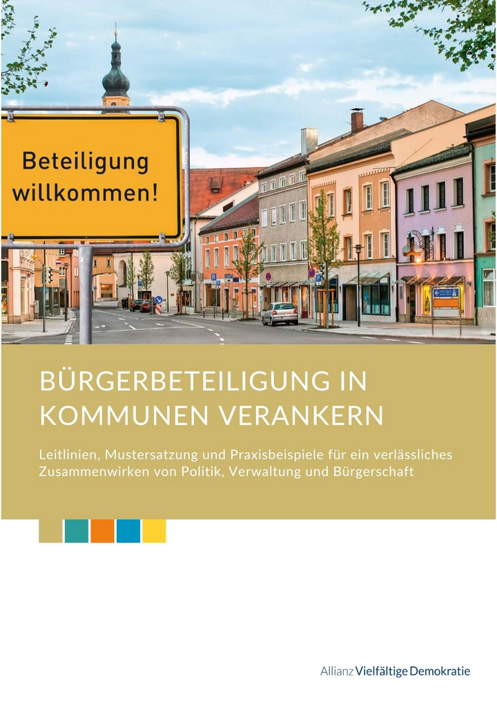 Screenshot des Deckblattes der Brosch&uuml;re: B&uuml;rgerbeteiligung in Kommunen