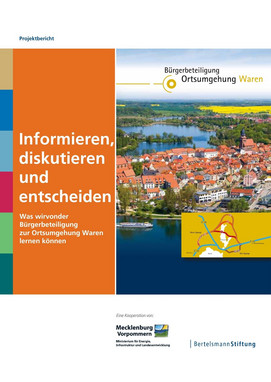 Screenshot der Brosch&uuml;re: Projektbericht Ortsumgehung Waren