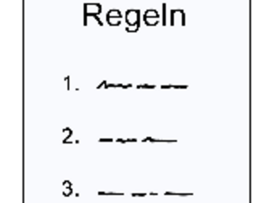Blatt Papier mit Regeln