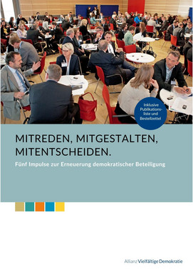 Screenshot des Deckblattes der Brosch&uuml;re: Mitreden, Mitgestalten, Mitentscheiden