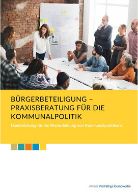 Screenshot des Deckblattes der Brosch&uuml;re: Praxisberatung f&uuml;r Kommunalpolitiker