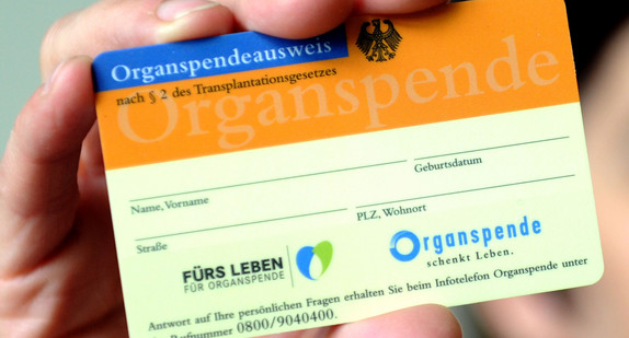 Organspendeausweis Organspendeausweis