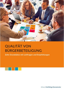 Screenschot des Deckblattes der Brosch&uuml;re: Qualit&auml;t von B&uuml;rgerbeteiligungen