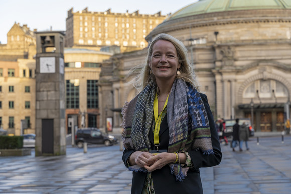 Umweltministerin Thekla Walker in Edinburgh