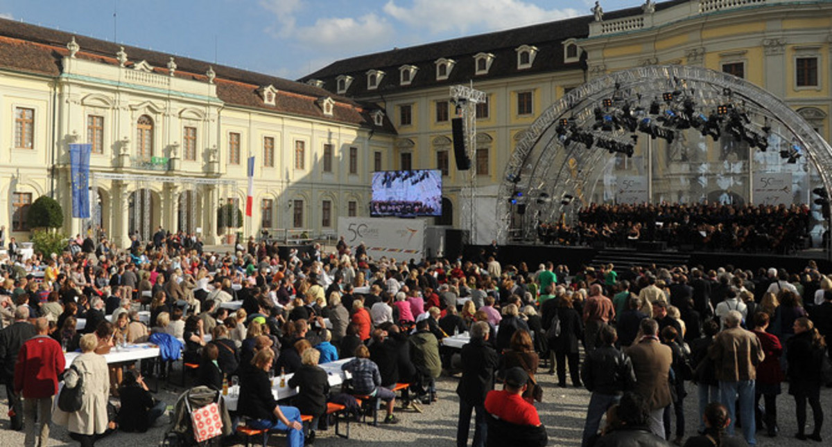 deutsch-französisches Bürgerfest, Festplatz (© Stadt Ludwigsburg)