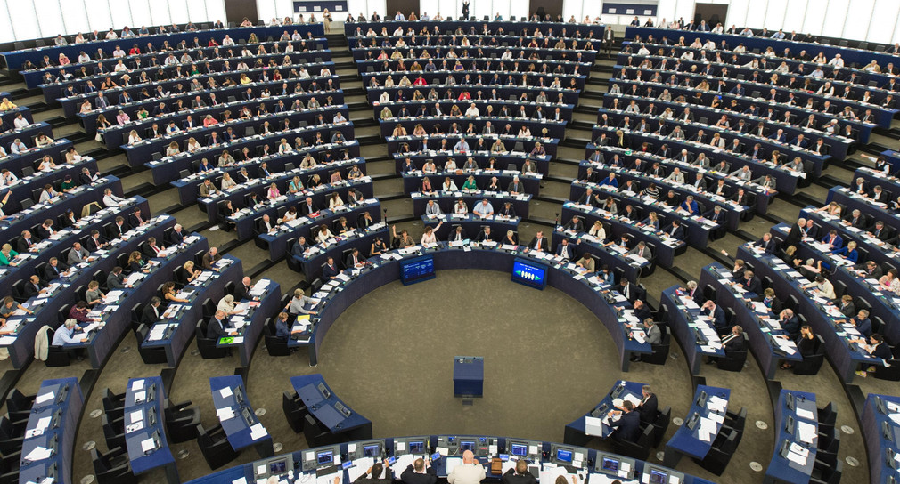 Das Europäische Parlament in Straßburg. (Bild: Patrick Seeger/dpa)