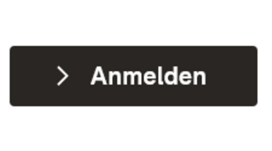 Anmelden-Button auf der Webseite mit schwarzem Hintergrund