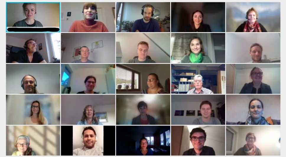 Screenshot von der zweiten digitalen Sitzung des B&uuml;rgerforums